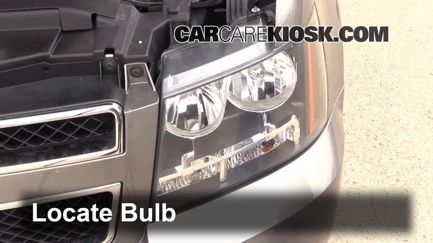 2007 Chevrolet Suburban 2500 LT 6.0L V8 Éclairage Feux de route (remplacer l'ampoule)